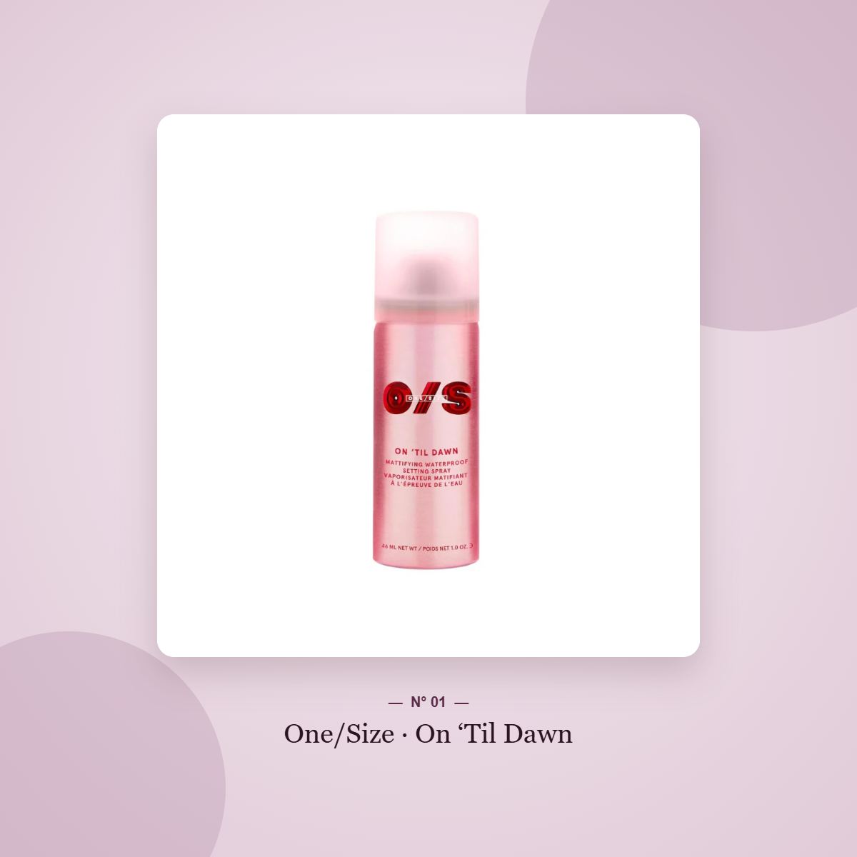 One Size On Til Dawn Setting Spray